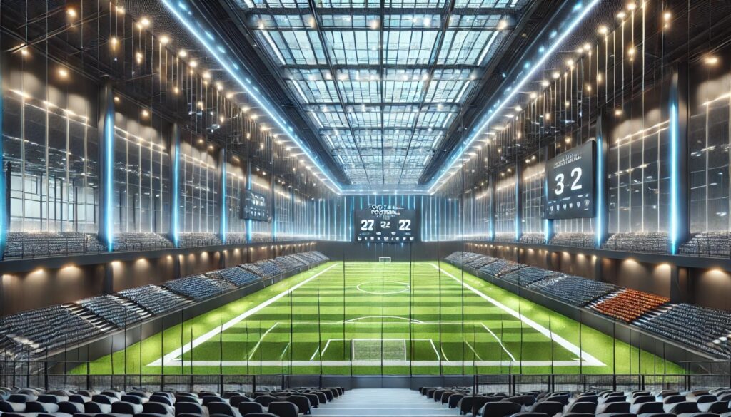 indoor football field